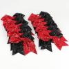imageOaoleer 12PCS 7quot Large Glitter Cheer Hair Bows Ponytail Holder Elastic Band Handmade for Cheerleading Teen Girls College Sports Sequin Mixedcolor 12PCSSequin  Red  Black