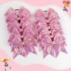 imageOaoleer 12PCS 7quot Large Glitter Cheer Hair Bows Ponytail Holder Elastic Band Handmade for Cheerleading Teen Girls College Sports Sequin Mixedcolor 12PCSCandy Pink