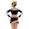 image16PCS 8quot White ampamp 12PCS 7quot Gold Glitter Large Cheer Hair Bows Ponytail Holder Elastic Band Handmade for Cheerleading Teen Girls College Sports
