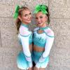 imageOaoleer 12PCS Glitter Cheer Hair Bows for Cheerleading 7inch Large Jumbo Cheer Bow with Ponytail Holder for Teen Girls Softball Cheerleader BlueGreen