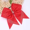 imageOaoleer 12PCS Glitter Cheer Hair Bows for Cheerleading 7inch Large Jumbo Cheer Bow with Ponytail Holder for Teen Girls Softball Cheerleader BlueRed