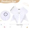 imageOaoleer 12PCS Glitter Cheer Hair Bows for Cheerleading 7inch Large Jumbo Cheer Bow with Ponytail Holder for Teen Girls Softball Cheerleader BlueWhite