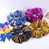 imageOaoleer 3pcs Cheerleading Pom Poms with Baton Handle Cheer Bows for Team Spirit Sports Dance Cheering Kids Adults Blue and SilverBlue and Silver