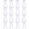 imageOAOLEER 16pcs Cheer Hair Bows for Cheerleader College Style Long Tail Skinny Cheer Bow Elastic Hair Tie Bows for Teens Girls Softball Competition Sports Cheerleaders WhiteWhite
