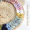 image40Pcs 35Inch Hair Bows Clips for Baby Girls Oaoleer Neutral Linen Pigtail Bows Double Bun Ponytail Bow Hair Barrettes Accessories for Babies Infant Toddlers Kids in PairsHair BowsB