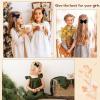 image40Pcs 35Inch Hair Bows Clips for Baby Girls Oaoleer Neutral Linen Pigtail Bows Double Bun Ponytail Bow Hair Barrettes Accessories for Babies Infant Toddlers Kids in PairsVelvet Bows