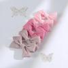 image40Pcs 35Inch Hair Bows Clips for Baby Girls Oaoleer Neutral Linen Pigtail Bows Double Bun Ponytail Bow Hair Barrettes Accessories for Babies Infant Toddlers Kids in PairsTulle Bows