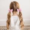 image40Pcs 35Inch Hair Bows Clips for Baby Girls Oaoleer Neutral Linen Pigtail Bows Double Bun Ponytail Bow Hair Barrettes Accessories for Babies Infant Toddlers Kids in PairsToddler Bows 3