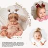 image40Pcs 35Inch Hair Bows Clips for Baby Girls Oaoleer Neutral Linen Pigtail Bows Double Bun Ponytail Bow Hair Barrettes Accessories for Babies Infant Toddlers Kids in PairsHair BowsB