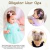 image40Pcs 35Inch Hair Bows Clips for Baby Girls Oaoleer Neutral Linen Pigtail Bows Double Bun Ponytail Bow Hair Barrettes Accessories for Babies Infant Toddlers Kids in PairsTulle Bows