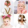 image40Pcs 35Inch Hair Bows Clips for Baby Girls Oaoleer Neutral Linen Pigtail Bows Double Bun Ponytail Bow Hair Barrettes Accessories for Babies Infant Toddlers Kids in PairsToddler Bows 3