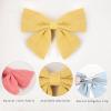 image40Pcs 35Inch Hair Bows Clips for Baby Girls Oaoleer Neutral Linen Pigtail Bows Double Bun Ponytail Bow Hair Barrettes Accessories for Babies Infant Toddlers Kids in PairsToddler Bows 2