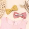 imageOAOLEER 20Pcs 35Inch Hair Bows Clips for Baby Girls Neutral Linen Pigtail Bows Double Bun Ponytail Bow Hair Barrettes Accessories for Babies Infant Toddlers Kids in Pairs Linen BowsB
