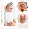 imageOAOLEER 2inch Baby Hair Clips 24 Pieces12 Pairs Fully Lined Baby Bows Hair Pins for Baby Girls Infants Toddlers 12 Colors in Pairs Style CStyle A48pcs