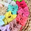 imageOAOLEER 2inch Baby Hair Clips 24 Pieces12 Pairs Fully Lined Baby Bows Hair Pins for Baby Girls Infants Toddlers 12 Colors in Pairs Style CStyle A48pcs