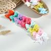 imageOAOLEER 2inch Baby Hair Clips 24 Pieces12 Pairs Fully Lined Baby Bows Hair Pins for Baby Girls Infants Toddlers 12 Colors in Pairs Style CStyle A48pcs