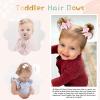 imageOAOLEER 2inch Baby Hair Clips 24 Pieces12 Pairs Fully Lined Baby Bows Hair Pins for Baby Girls Infants Toddlers 12 Colors in Pairs Style CStyle A48pcs