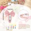 imageOAOLEER 2inch Baby Hair Clips 24 Pieces12 Pairs Fully Lined Baby Bows Hair Pins for Baby Girls Infants Toddlers 12 Colors in Pairs Style CStyle F24pcs