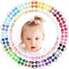 imageOAOLEER 40PCS 2 Inches Baby Hair Ties Toddler Hair Ties with Bows Elastic Ponytail Holders Mini Small For Baby Girls InfantsBaby Hair TiesA