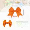 imageOAOLEER 40PCS 2 Inches Baby Hair Ties Toddler Hair Ties with Bows Elastic Ponytail Holders Mini Small For Baby Girls InfantsBaby Hair TiesB