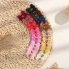 imageOAOLEER 40PCS 2 Inches Baby Hair Ties Toddler Hair Ties with Bows Elastic Ponytail Holders Mini Small For Baby Girls InfantsBaby Hair TiesB