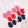 imageOAOLEER 5 2PCS Hair Bows for Girls White Grosgrain Ribbon Bows Hair Alligator Clips Hair Accessories for Girls Infants Toddlers Kids Teens Children WhiteWhite