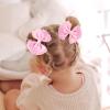 imageOAOLEER 6PCS Hair Bows for Girls Rainbow Pink Grosgrain Ribbon Bow With Alligator Hair Clips Girl Hair Accessories for Toddler Kids Teen Rainbow BowsPink Bows