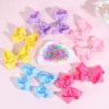 imageOaoleer 20PCS 8 Inch Hair Bows for Girls Grosgrain Ribbon Toddler Hair Accessories with Alligator Clips for Toddlers Baby Girls Kids Teens in Pairs20pcs hair bows500pcs hair ties