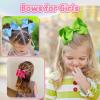 imageOaoleer 20PCS 8 Inch Hair Bows for Girls Grosgrain Ribbon Toddler Hair Accessories with Alligator Clips for Toddlers Baby Girls Kids Teens in Pairs20pcs hair bows500pcs hair ties