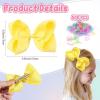 imageOaoleer 20PCS 8 Inch Hair Bows for Girls Grosgrain Ribbon Toddler Hair Accessories with Alligator Clips for Toddlers Baby Girls Kids Teens in Pairs20pcs hair bows500pcs hair ties
