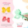 imageOaoleer 20PCS 8 Inch Hair Bows for Girls Grosgrain Ribbon Toddler Hair Accessories with Alligator Clips for Toddlers Baby Girls Kids Teens in Pairs6 Inch StyleD