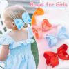 imageOaoleer 20PCS 8 Inch Hair Bows for Girls Grosgrain Ribbon Toddler Hair Accessories with Alligator Clips for Toddlers Baby Girls Kids Teens in Pairs6 Inch StyleD
