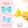 imageOaoleer 20PCS 8 Inch Hair Bows for Girls Grosgrain Ribbon Toddler Hair Accessories with Alligator Clips for Toddlers Baby Girls Kids Teens in Pairs8 Inch StyleD