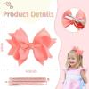 imageOaoleer 20PCS 8 Inch Hair Bows for Girls Grosgrain Ribbon Toddler Hair Accessories with Alligator Clips for Toddlers Baby Girls Kids Teens in PairsStyleA