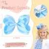 imageOaoleer 20PCS 8 Inch Hair Bows for Girls Grosgrain Ribbon Toddler Hair Accessories with Alligator Clips for Toddlers Baby Girls Kids Teens in PairsStyleC