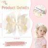 imageOaoleer 20PCS 8 Inch Hair Bows for Girls Grosgrain Ribbon Toddler Hair Accessories with Alligator Clips for Toddlers Baby Girls Kids Teens in PairsStyleB