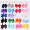 imageOaoleer 20PCS 8 Inch Hair Bows for Girls Grosgrain Ribbon Toddler Hair Accessories with Alligator Clips for Toddlers Baby Girls Kids Teens in PairsStyleA