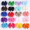 imageOaoleer 20PCS 8 Inch Hair Bows for Girls Grosgrain Ribbon Toddler Hair Accessories with Alligator Clips for Toddlers Baby Girls Kids Teens in PairsStyleB