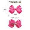 imageOaoleer 40Pcs 45quot Hair Bows Clips Grosgrain Ribbon Alligator Clips Barrettes Hair Accessories for Baby Girls Infants Toddlers Kids Teens Children 45 Inch 20 Colors in Pairs3 Inch Pack of 4040 Colors