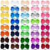 imageOaoleer 40Pcs 45quot Hair Bows Clips Grosgrain Ribbon Alligator Clips Barrettes Hair Accessories for Baby Girls Infants Toddlers Kids Teens Children 45 Inch 20 Colors in Pairs6 Inch Pack of 4040 Colors