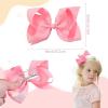 imageOaoleer Hair Bows 30 Colors 4 Inch Grosgrain Ribbon Bows Alligator Clips Hair Barrettes Hair Accessories for Girls Toddler Infants Kids Teens Children6 Inch Pack of 30