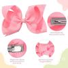 imageOaoleer Hair Bows 30 Colors 4 Inch Grosgrain Ribbon Bows Alligator Clips Hair Barrettes Hair Accessories for Girls Toddler Infants Kids Teens Children6 Inch Pack of 30
