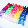 imageOaoleer Hair Bows 30 Colors 4 Inch Grosgrain Ribbon Bows Alligator Clips Hair Barrettes Hair Accessories for Girls Toddler Infants Kids Teens Children4 Inch Pack of 30