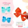imageOaoleer Hair Bows 30 Colors 4 Inch Grosgrain Ribbon Bows Alligator Clips Hair Barrettes Hair Accessories for Girls Toddler Infants Kids Teens Children6 Inch Pack of 40