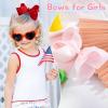 imageOaoleer Hair Bows 30 Colors 4 Inch Grosgrain Ribbon Bows Alligator Clips Hair Barrettes Hair Accessories for Girls Toddler Infants Kids Teens Children4 Inch Pack of 40