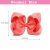 imageOaoleer Hair Bows 30 Colors 4 Inch Grosgrain Ribbon Bows Alligator Clips Hair Barrettes Hair Accessories for Girls Toddler Infants Kids Teens Children8 Inch Pack of 30