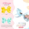 imageOaoleer Hair Bows 30 Colors 4 Inch Grosgrain Ribbon Bows Alligator Clips Hair Barrettes Hair Accessories for Girls Toddler Infants Kids Teens Children3 Inch Pack of 40