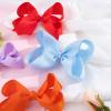 imageOaoleer Hair Bows 30 Colors 4 Inch Grosgrain Ribbon Bows Alligator Clips Hair Barrettes Hair Accessories for Girls Toddler Infants Kids Teens Children6 Inch Pack of 40