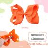 imageOaoleer Hair Bows 30 Colors 4 Inch Grosgrain Ribbon Bows Alligator Clips Hair Barrettes Hair Accessories for Girls Toddler Infants Kids Teens Children4 Inch Pack of 30