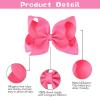 imageOaoleer Hair Bows 30 Colors 4 Inch Grosgrain Ribbon Bows Alligator Clips Hair Barrettes Hair Accessories for Girls Toddler Infants Kids Teens Children8 Inch Pack of 30